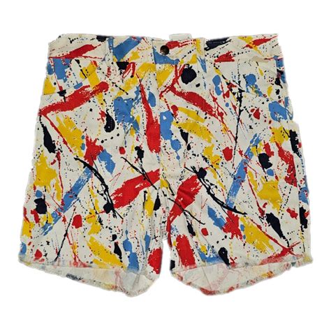 dior paint splatter shorts|Pants & Shorts .